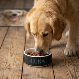 Gepersonaliseerde Scandinavische Folk Art Pet Bowl Voerbakje