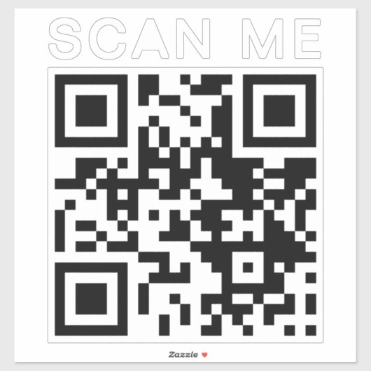 Gepersonaliseerde Scannable QR Code Website Betaal Sticker (Vel)