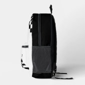 Gepersonaliseerde schaakliefhebbers zwart-wit bedrukte rugzak (Rechts)