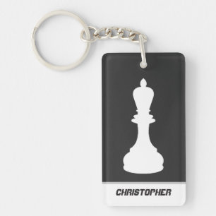 Gepersonaliseerde schaakstukken Bishop en Knight Sleutelhanger