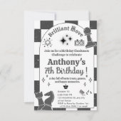 Gepersonaliseerde schaaktoernooi verjaardag voor j kaart (Voorkant)