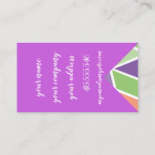 Gepersonaliseerde schaduwen van venster visitekaartje (Achterkant)