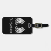 Gepersonaliseerde scharnierende wasbakens bagagelabel (Voorkant horizontaal)