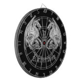 Gepersonaliseerde scharnierende wasbakens dartbord (Voorkant Links)