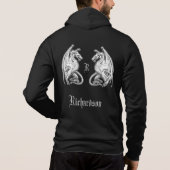 Gepersonaliseerde scharnierende wasbakens hoodie (Achterkant)
