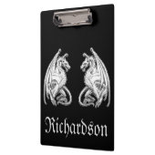 Gepersonaliseerde scharnierende wasbakens klembord (Links)