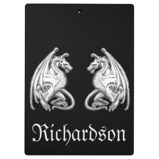 Gepersonaliseerde scharnierende wasbakens klembord (Achterkant)