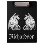 Gepersonaliseerde scharnierende wasbakens klembord (Voorkant)