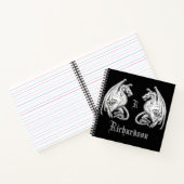 Gepersonaliseerde scharnierende wasbakens notitieboek (Binnen)
