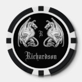 Gepersonaliseerde scharnierende wasbakens poker chips (Voorkant)