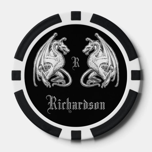 Gepersonaliseerde scharnierende wasbakens poker chips (Voorkant)