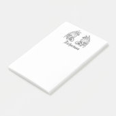 Gepersonaliseerde scharnierende wasbakens post-it® notes (Schuin)