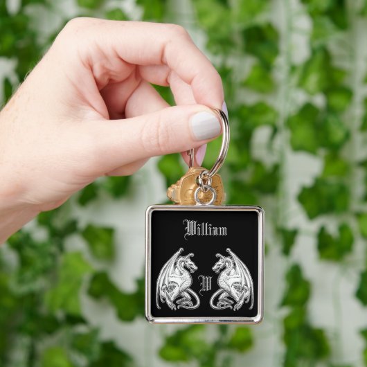 Gepersonaliseerde scharnierende wasbakens sleutelhanger (Hand)