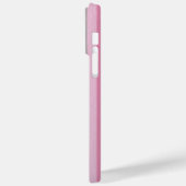 Gepersonaliseerde schatte stripe roze en grijs Case-Mate iPhone case (Achterkant / Links)