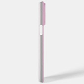 Gepersonaliseerde schatte stripe roze en grijs Case-Mate iPhone case (Achterkant / Rechts)