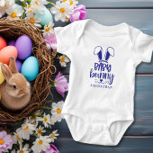 Gepersonaliseerde Schattige Boy Baby Bunny Easter Romper