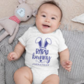 Gepersonaliseerde Schattige Boy Baby Bunny Easter Romper