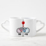 Gepersonaliseerde schattige bruiloft schaap paar loversmokken<br><div class="desc">Uniek en romantisch cadeau voor een leuk stel,  je kunt het personaliseren / aanpassen.</div>