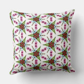 Gepersonaliseerde schattige bug en bloemen kussen (Achterkant)