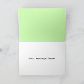 Gepersonaliseerde schattige cartoon kerstrendier feestdagen kaart (Binnen)