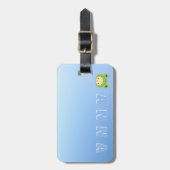 Gepersonaliseerde schattige eend bagagelabel (Voorkant verticaal)