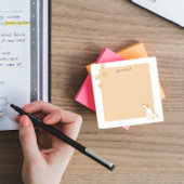 Gepersonaliseerde schattige eenvoudige cartoon kun post-it® notes