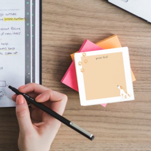 Gepersonaliseerde schattige eenvoudige cartoon kun post-it® notes