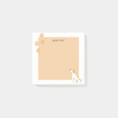 Gepersonaliseerde schattige eenvoudige cartoon kun post-it® notes (Voorkant)
