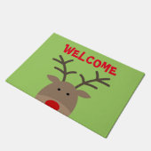 Gepersonaliseerde schattige egel welkom deur mat (Schuin)