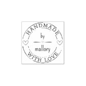 💌 Gepersonaliseerde Schattige gemaakt met liefde Rubberstempel (Afrduk)