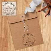 💌 Gepersonaliseerde Schattige gemaakt met liefde Rubberstempel