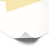 Gepersonaliseerde schattige giraffe kwekerij perfect poster (Hoek)