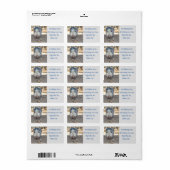 Gepersonaliseerde Schattige Grijs Mini Pig Adreset Etiket (Full Sheet)