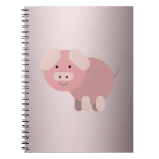 Gepersonaliseerde schattige haarbiggetjes notitieboek