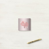 Gepersonaliseerde schattige haarbiggetjes post-it® notes (Op bureau)