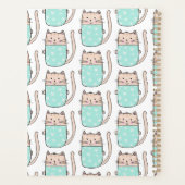 Gepersonaliseerde schattige kat planner (Achterkant)