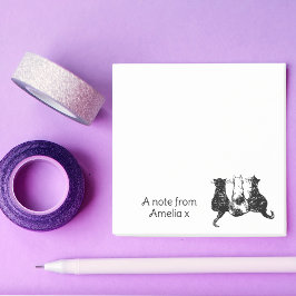 Gepersonaliseerde schattige kat post-it® notes