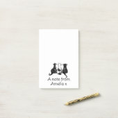 Gepersonaliseerde schattige kat post-it® notes (Op bureau)