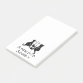 Gepersonaliseerde schattige kat post-it® notes (Schuin)