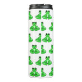 Gepersonaliseerde schattige kikker | Naam in Hart Thermosbeker (Achterkant)