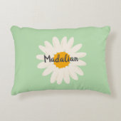 Gepersonaliseerde schattige kinderkamer girly zonn accent kussen (Voorkant)