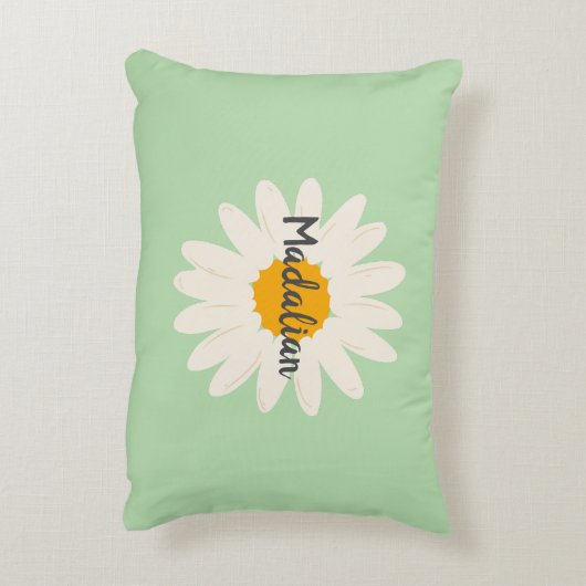 Gepersonaliseerde schattige kinderkamer girly zonn accent kussen (Achterkant (Verticaal))