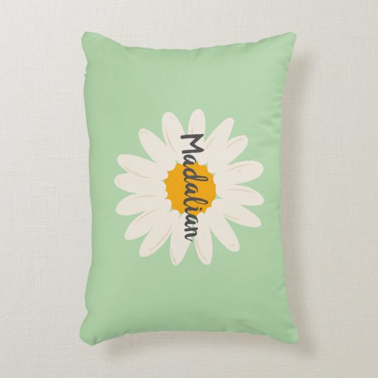 Gepersonaliseerde schattige kinderkamer girly zonn accent kussen (Voorkant(Verticaal))