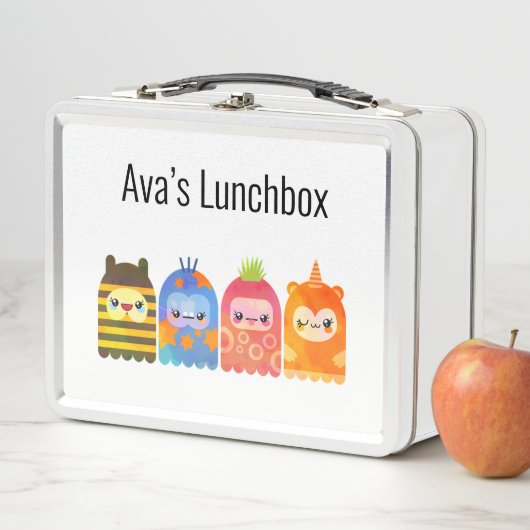Gepersonaliseerde schattige lunchbox (In situ)