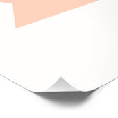 Gepersonaliseerde schattige olifantenkwekerij perfect poster (Hoek)