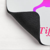 Gepersonaliseerde schattige ombre kat muismat (Hoek)