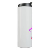 Gepersonaliseerde schattige ombre kat thermosbeker (Gedraaid links)