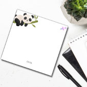 gepersonaliseerde schattige panda op een tak Post- Post-it® Notes