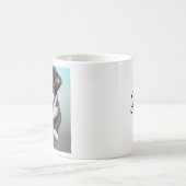 Gepersonaliseerde schattige puppy hond koffiemok (Center)