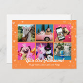 Gepersonaliseerde Schattige Sinaasappel Stijlvolle Briefkaart (Voorkant / Achterkant)